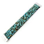 Promo - 15%, les trsors de lily [n1037] - bracelet fantaisie  mineralia  turq. . .