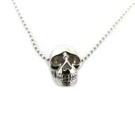 Promo - 16%, les trsors de lily [j4079] - collier argent  tte de mort  argent