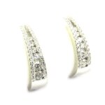 Promo - 20%, les trsors de lily [l3735] - demi - croles argent  sissi  blanc