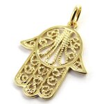 Promo - 20%, les trsors de lily [m8773] - pendentif plaqu or  main de fatma . . .