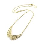 Promo - 20%, les trsors de lily [n5386] - collier plaqu - or  les ailes d&ange. . .