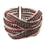 Promo - 20%, les trsors de lily [n8244] - bracelet crateur  katmandou  rouge