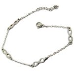 Promo - 21%, les trsors de lily [p4350] - bracelet crateur  infini  gris arg. . .