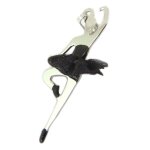 Promo - 24%, les trsors de lily [p3285] - pendentif argent  ballerines  noir . . .