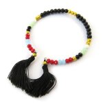 Promo - 25%, les trsors de lily [n4635] - bracelet crateur  alta  noir mult. . .