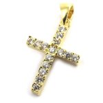 Promo - 29%, les trsors de lily [m8763] - pendentif plaqu or  croix