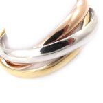 Promo - 31%, alliance plaqu or  trio  tricolore - 3 mm