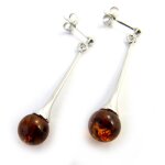 Promo - 31%, les tr�sors de lily [n2785] - boucles argent  inspiration  ambre . . .