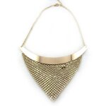 Promo - 33%, les tr�sors de lily [n0692] - collier cr�ateur  cotte de maille  . . .