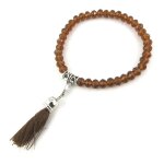 Promo - 33%, les tr�sors de lily [n1164] - bracelet ethnique  alta�  marron