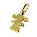 Promo - 33%, les trsors de lily [n5342] - pendentif plaqu or  fille  dor