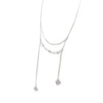 Promo - 36%, les trsors de lily [n7312] - collier sautoir argent  carmen  bei. . .