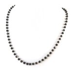 Promo - 37%, les tr�sors de lily [n9250] - collier plaqu� or  sissi  noir dor�. . .