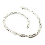 Promo - 41%, les trsors de lily [n7278] - bracelet argent  maille marine  - 1. . .