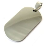 Promo - 43%, les trsors de lily [n6341] - pendentif  plaque amricaine  acier. . .