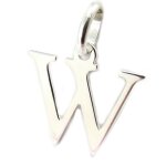 Promo - 44%, les trsors de lily [k3652] - pendentif argent  lettre w