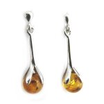 Promo - 44%, les tr�sors de lily [n1970] - boucles argent  inspiration  ambre . . .