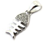 Promo - 44%, les trsors de lily [n4023] - pendentif argent  poisson  blanc