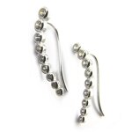 Promo - 46%, les trsors de lily [m7264] - boucles contours d&oreilles argent . . .