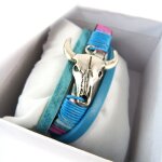 Promo - 47%, les trsors de lily [p0272] - bracelet crateur  navajos  bleu tu. . .