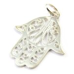 Promo - 50%, les trsors de lily [m6495] - pendentif argent  main fatma