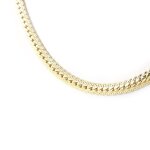 Promo - 52%, les trsors de lily [c7327] - collier plaqu - or  maille anglaise . . .