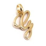 Promo - 55%, les trsors de lily [k3658] - pendentif plaqu or  lettre g