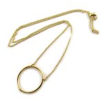 Promo - 56%, les tr�sors de lily [n6813] - collier plaqu� or  zen  dor�