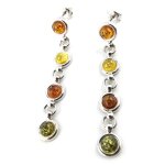 Promo - 58%, les trsors de lily [n1966] - boucles argent  inspiration  ambre . . .