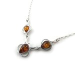 Promo - 58%, les trsors de lily [n2272] - collier argent  inspiration  ambre . . .
