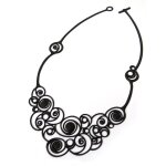 Promo - 60%, les trsors de lily [p0676] - collier crateur  batucada  noir (s. . .