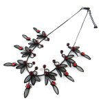 Promo - 62%, les tr�sors de lily [n8809] - collier cr�ateur  paradis floral  n. . .