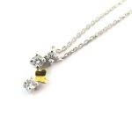 Promo - 69%, altesse [n3274] - collier argent  papillons  2 tons