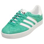 Adidas gazelle 85 pour hommes - baskets de cuir et synthétique, vert blanc - 36 Adidas gazelle 85 pour hommes - baskets de cuir et synthétique, vert blanc - 36