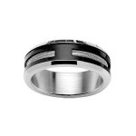 Alliance acier anti stress cable noir + noir