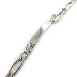 Altesse [m5551] - gourmette argent 'identit' 20 cm 6 mm