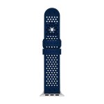 Armani exchange men's 42 / 44 mm blue silicone band for apple watch, axs8012
