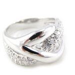 Bague argent cache coeur blanc Bague argent cache coeur blanc