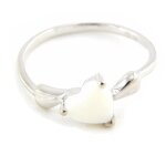 Bague argent déesse opale blanc Bague argent déesse opale blanc