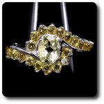 Bague citrine argent 925