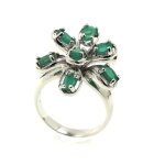 Bague emeraude argent 925 Bague emeraude argent 925