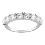 Bague femme - alliance - oxyde de zirconium - argent 925