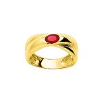 Bague femme - rubis - or 18 carats Bague femme - rubis - or 18 carats