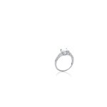 Bague femme - solitaire - argent 925 - oxyde de zirconium