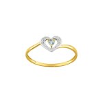 Bague femme - topaze - or 18 carats