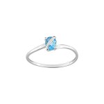 Bague femme - topaze - or 18 carats