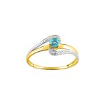 Bague femme - topaze - or 18 carats Bague femme - topaze - or 18 carats