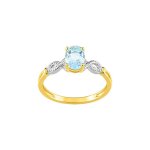 Bague femme - topaze - or 18 carats Bague femme - topaze - or 18 carats
