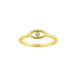 Bague femme - topaze - or 9 carats