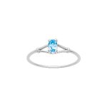 Bague femme - topaze - or 9 carats Bague femme - topaze - or 9 carats